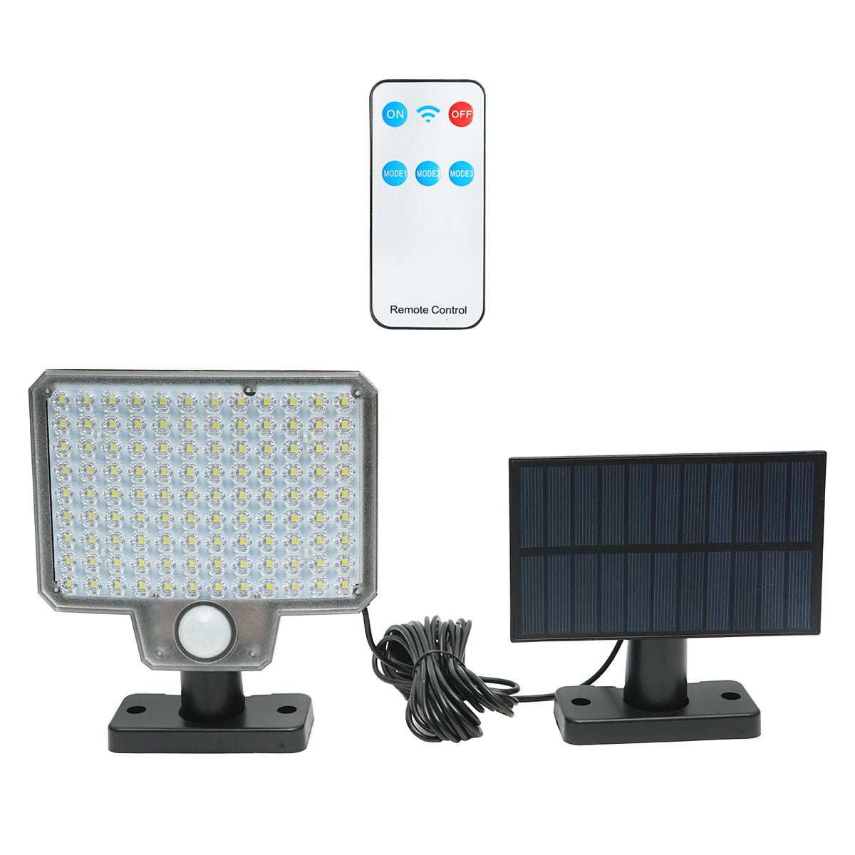8W LED lamp with solar panel, remote control and 2000mAh battery, IP65 Breckner Germany